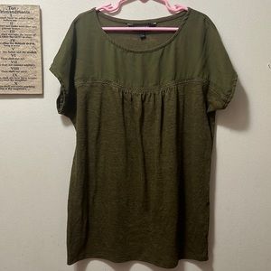 Banana republic olive green blouse